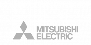 Mitsubishi Electric logo in het grijs