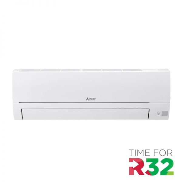 Mitsubishi Electric Airconditioning wand-unit met R32 koelmiddel logo