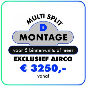 Montage (Multi split met 5 of meer binnen units)