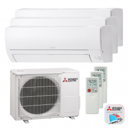 Mitsubishi Electric WTXH-HA50 VF – Multi split – Wand-unit – 5,0 kW (met 3 binnen units)