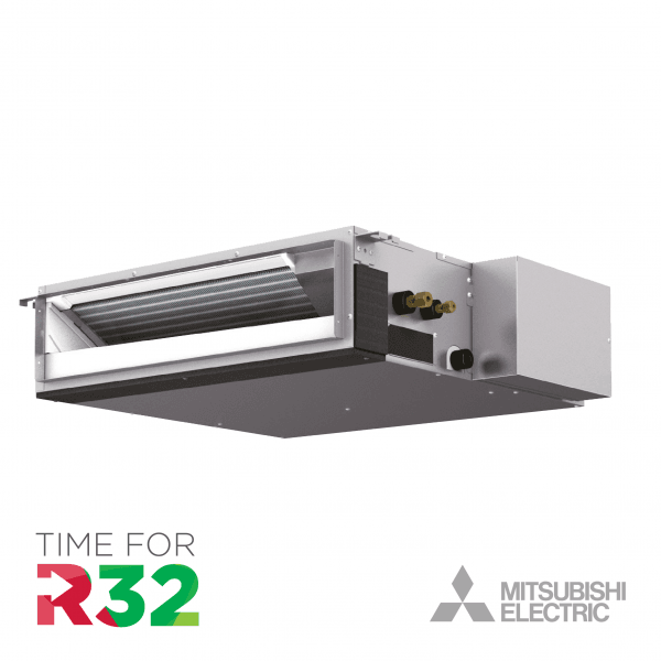 Mitsubishi Electric SSH kanaal-unit met r32 logo