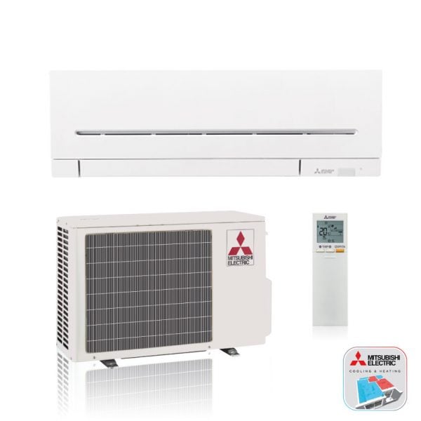 Mitsubishi Electric wand unit met afstandsbediening