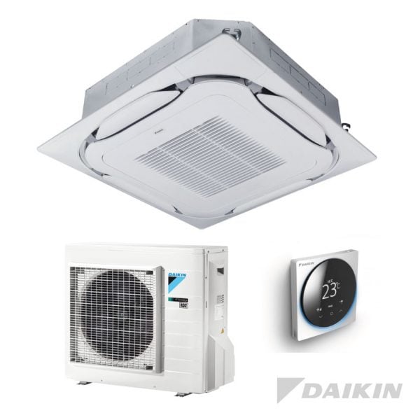 Daikin FCAG35B+RXM35A Cassette-unit – 3,5 kW – Zelfreinigend paneel wit