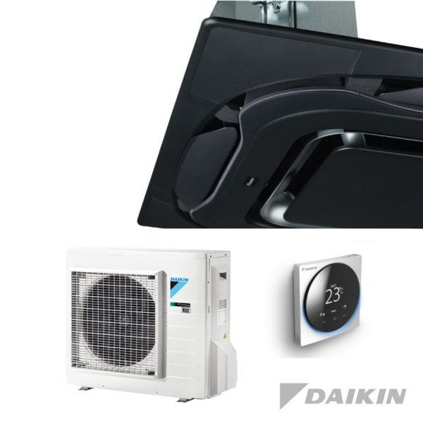 Daikin FCAG35B+RXM35R Cassette-unit – 3,5 kW – Designpaneel zwart