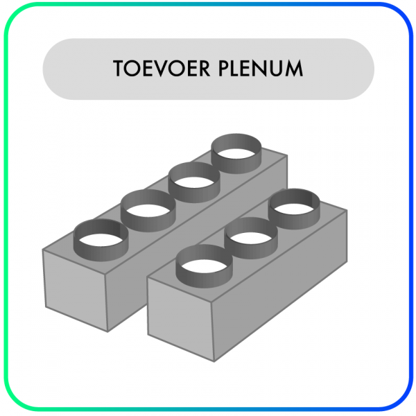 Toevoer Plenum voor Mitsubishi Electric (uitblaas) – TV – 2/3/4/5/6 – Op maat