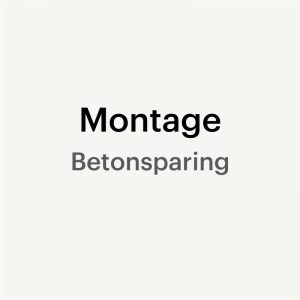 Montage-Betonsparing