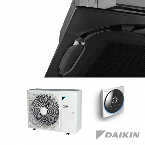 Daikin-FCAHG71H+RZAG71NV-NY1-Cassette-unit-7,1-kW-Standaardpaneel-zwart