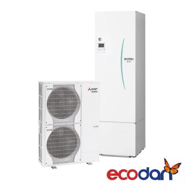 Mitsubishi Electric PCR-120YHA-200/300 – Lucht-water warmtepomp – 16,0 kW – 11,1 kW – 300 liter