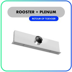 Lijnrooster STAD / STOD – Toevoer & Retourrooster – Inclusief plenum