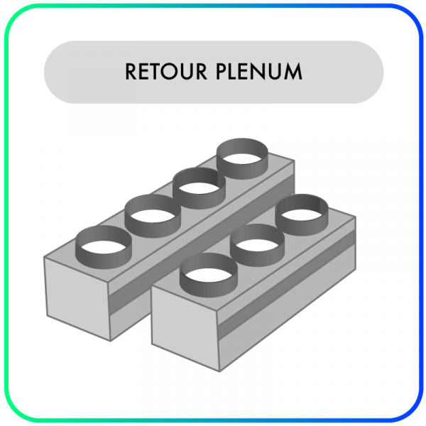 Retour Plenum – RT – 3/4/5/6 – Aansluitingen van 160/200mm
