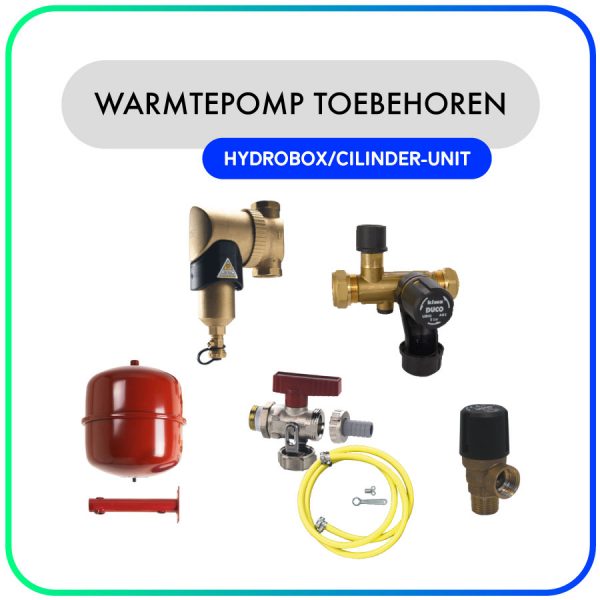 Warmtepomp-toebehoren-set-voor-Hydrobox-met-buffer-&-boiler-(Lucht-water)-123klimaatshop.nl