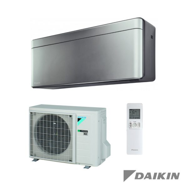 Daikin – Stylish – FTXA35BS+RXA35A – Wand-unit – 3,5 kW – Zilver