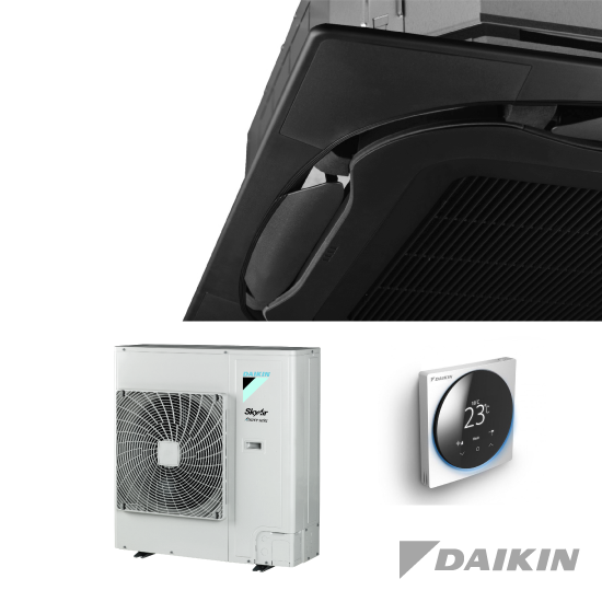 Daikin-FCAG140B+RZASG140MY-Cassette-unit-14,0-kW-Standaardpaneel-zwart