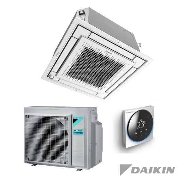 Daikin FFA25A9+RXM25R – “Fully Flat” Cassette-unit – 2,5 kW