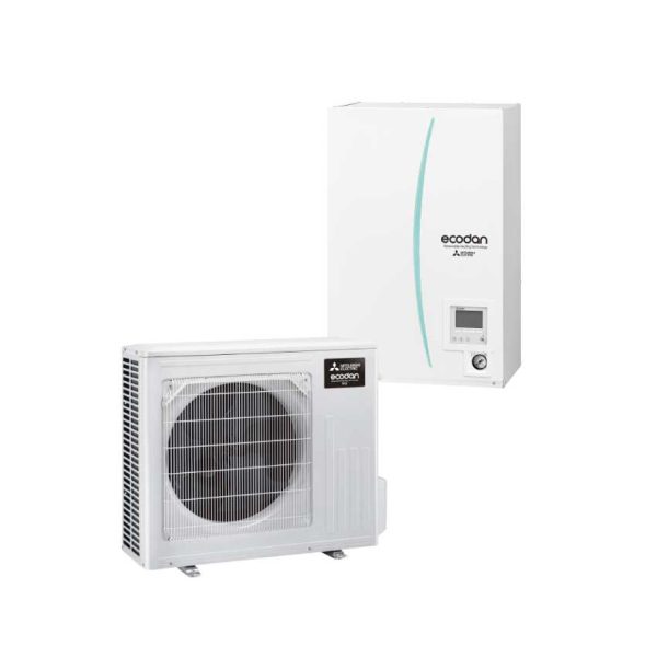 Mitsubishi Electric SH-M60V2-D (EHSD-VM2D + SUZ-SWM60 VA2) met Hydrobox – Lucht-water warmtepomp – 6,0 kW