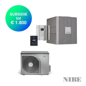 NIBE HBS 05-12  + AMS 10-8 – Lucht-water warmtepomp – 6,6 kW (Inclusief SMO 40)