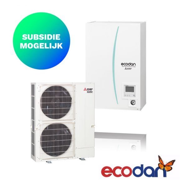 Mitsubishi-Electric-PHR-160YA-D-met-Hydrobox-Lucht-water-warmtepomp-Hybride-13,0-kW