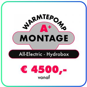 Montage Hydrobox (All-Electric Warmtepomp) prijs op aanvraag