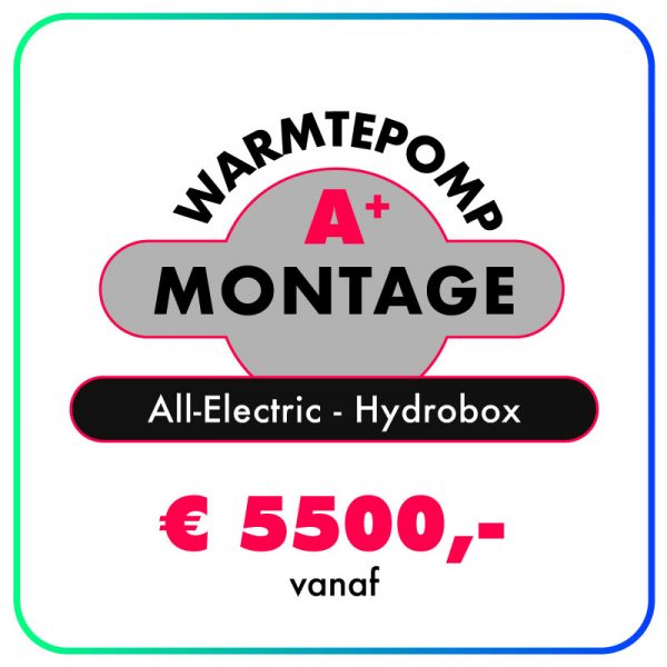Montage Hydrobox (All-Electric Warmtepomp) prijs op aanvraag