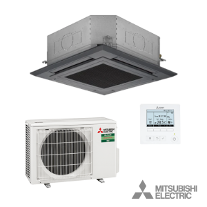 Mitsubishi-Electric-CSH-M35i-B--84x84-Cassette-unit-3,5-kW-Antraciet